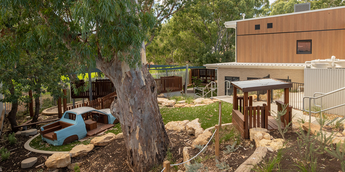 Outdoor play area at Nido Childcare Athelstone