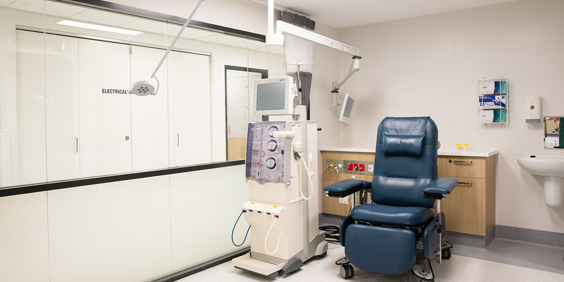 Dialysis treatment room, Renal Dialysis Unit, Noarlunga Hospital